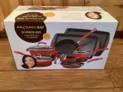 NEW Rachel Ray 12 Piece Hard Enamel Cookware Set