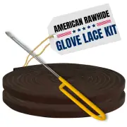 Covey Sports Baseball Glove Lace Kit with Leather Rawhide Laces & Needle