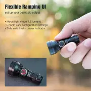 LUMINTOP GT Nano Keychain Torch 450 Lumens Rechargeable Mini Flashlight 300 Meters Beam Distance