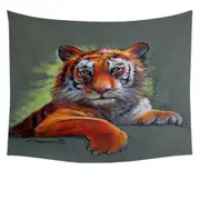 Wild Animal Art Drawings Tiger Sketch Tapestry