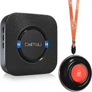 Calltou Caregiver Pager Wireless Call Bell Alert Button for Seniors/Elderly/Pati