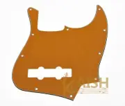 KAISH USA Spec Standard J Bass Pickguard Scrach Plate Orange 3 Ply for Fender
