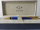 Parker Duofold Ballpoint Pen Blue Lapis Lazuli New In Box Old Style