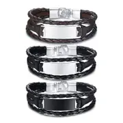 Personalised Leather ID Bracelets