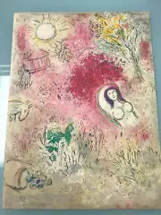 Marc Chagall Daphnis and Chloe " Chloe " Vintage Offset Lithograph Print