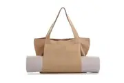 Elosung Apricot Yoga Mat Tote Bag Multi Purpose Gym With Holder Exercise Mats