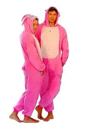 Stitch Blue Pink Unisex Onesiee Kigurumi Fancy Dress Costume Hoodies Pajamas_f Stitch Pink M(160CM-170CM)