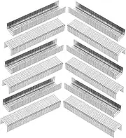 IWOWHERO Metal Woodworking Staples 1000pcs Pneumatic Brad Staples Narrow Crown for Upholstery and Carpentry Projects