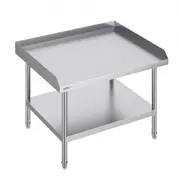 VEVOR Stainless Steel Work Table, 30 x 36 x 26 Inch Commercial Food Prep Worktable, 3-Sided Backsplash Heavy Duty Prep Worktable, Metal Work Table wit