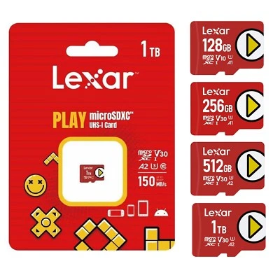 Nintendo Lexar PLAY Micro SD Card up to 150MB/s Class 10 128GB 256GB 512GB 1TB