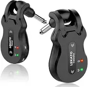 LEKATO 5.8 Wireless Guitar System Wireless Audio Electric Guitar Transmitter Receiver 4 Channels Transmission Range High Frequency Battery Rechargeable