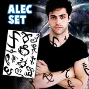 ShadowHunters ALEC Runes Arms Set / Alec Shadowhunters Tatoos Costume Cosplay