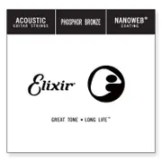 Elixir #14124 Acoustic Nanoweb Phosphor Bronze 0.024 Single String