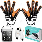 (Left + Right Hand) Rehabilitation Robotic Glove, Finger Exerciser, Cramp Relief