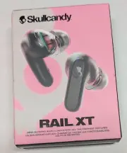 Skullcandy Rail XT True Wireless Inner Earbuds with Skull-iQ True Black New