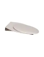 [Cudworth] Brushed Rhodium Plated Egg Shaped Money Clip in Silver