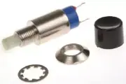 Apem PUSH BUTTON SWITCH 9631AB 100mA Latching SPST, Solder Terminal, Plunger
