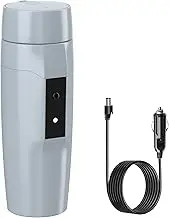 12V Portable Car Kettle Boiler, Small Electric Travel Kettle, 80W Fast Water Heater, Mini Electric Tea and Coffee Cup for Car, Auto Shut-off