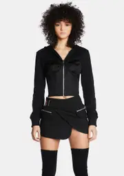 [Poster Grl] You Could Never Crop Corset Hoodie