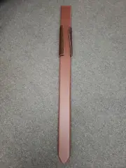 Leather Wrapped Medieval Viking Sword Scabbard with String Lace Shoulder Base
