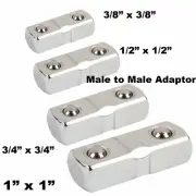 1/4-3/8-1/2-3/4-1/1 "Dr Double Male Extension Square Socket Adaptor TorqueWrench