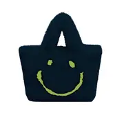 Hot women Fur Plush Messenger Bag smile Mini Artificial Fur Handbags winter Cross Body Comfortable Cute Bag Shoulder Bag
