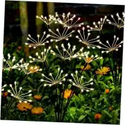 Solar Garden Lights 2 Pack Twinkling Solar Firework Lights 2pack Warm White