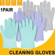 Household Cleaning Gloves Reusable Latex Rubber Waterproof Dishwashing Gloves AU