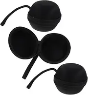 BESTYASH 3pcs Storage Bag Protective Gyro Ball Pouch Gyro Ball Bag Zippered Storage Pouch Eva Carrying Case Black Eva