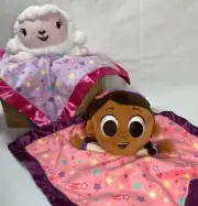 Disney Junior Doc McStuffins & Lambie Music Lullabies Lovey Blanket set of 2 NEW