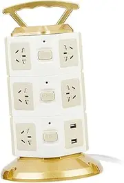 jojofuny USB Charger Tower Multi Function Power Board for Overload Protection Heat Dissipation Durable Design Cord for Travel and Electronics