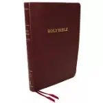 KJV, THINLINE BIBLE, LARGE PRINT, IMITATION LEATHER, BURGUNDY, RED LETTER EDITION