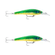2x Rapala 16cm X Rap Magnum Xtreme Shallow Dive Troll Fish Lures - HD Dorado