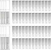 uxcell 60pcs Exacto Knife Blades #21 Hobby Knife Replacement Blades Spare Precision Exacto Blades Hobby Knife Blade Refills for DIY, Art, Cutting, Carving, Scrapbooking, Stencil