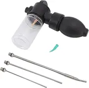 Jaxenor Pest Control Bulb Duster with 3 Stainless Steel Nozzles - Effective Termite Removal Tool Set for Agriculture Forestry
