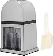 Effortless Hand-Cranked Ice Crusher with Clear Cover for Home, Bar, and Restaurant Use