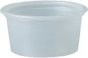 SOLO DCCP075SN Polystyrene Portion Cups 3/4 oz Translucent 2500/Carton