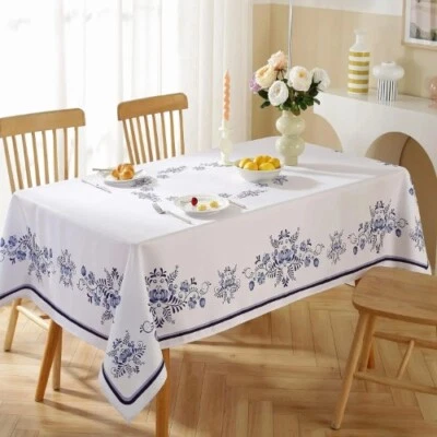 Summer Rectangle Tablecloth Waterproof Table Cover Wedding Party Home TableDecor
