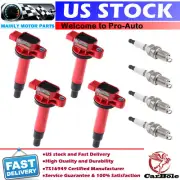 4X Ignition Coil + 4X Spark Plug For Toyota Yaris Echo Prius Scion xA xB UF316 (for: Toyota)