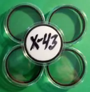 (1) - Air-Tite X-6 Coin Capsule with Black Ring for $10 SILVER STRIKES 43MM