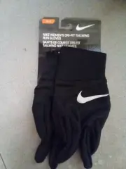 Nike DRI-FIT Tailwind Run Gloves 2.0 Women Black/Black/Silver Medium