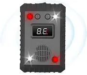 CGEAMDY Ultrasonic Marten Repellent Device for Car, High Frequency Marten Repellent Device, Ultrasonic Marten Repellent Device with Strong Flashing Lights, Marten Repellent Car with Flashing Light