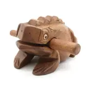 5" Wooden Frog Rasp - Musical instruments of Africa Frog Rasp Super 6 Inch