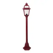 Avignon Post Light H1300mm Burgundy Aluminium - 15214
