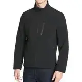 在飛比找遠傳friDay購物優惠-【Calvin Klein】2018男時尚立領拉鍊黑色防風防
