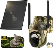 4G LTE Cellular Trail Cameras 2K 360° View Live Streaming Game Camera Built-In S