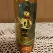 Sommelier Christmas Bobble Snowman Body Bottle Topper NIB