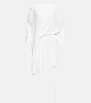 [Ann Demeulemeester] Ann Demeulemeester Melissa cutout ruched top AU 14 white