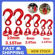 6mm/8mm/10mm Hammerlock Eye Sling Hook Safety Chain Caravan Trailer Connector AU