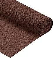 sourcing map Crepe Paper Roll 7.5ft Long 20 Inch Wide for Wedding Ceremony Various Large Festivals Decoration, Dark Brown